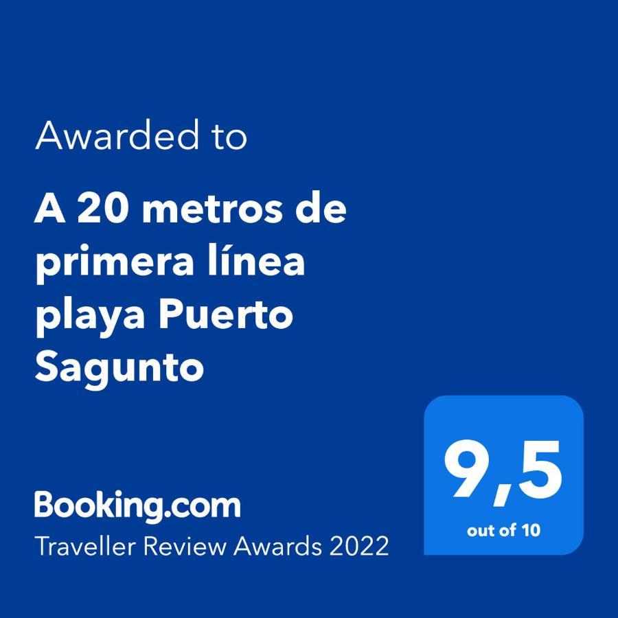A 20 Metros De Primera Linea Playa Puerto Sagunto Ascensor Wifi Eksteriør bilde